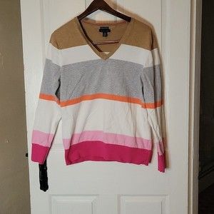 Colorful pima cotton sweater that's perfect for spring